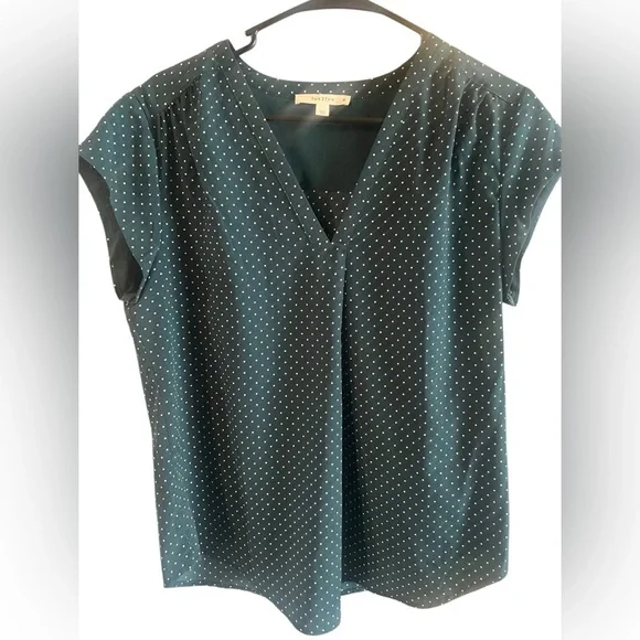 Fun2Fun Green Polka Dot Women's Top Size M - Picture 3 of 4